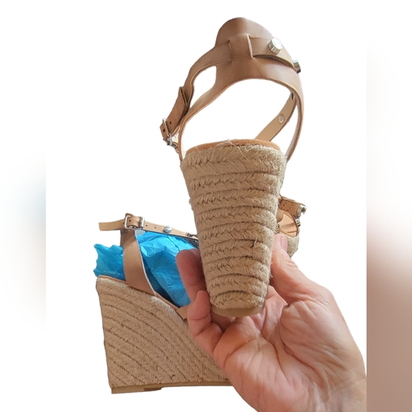 dolce vita espadrille wedge with silver rivets (vegan leather) - Picture 6 of 9